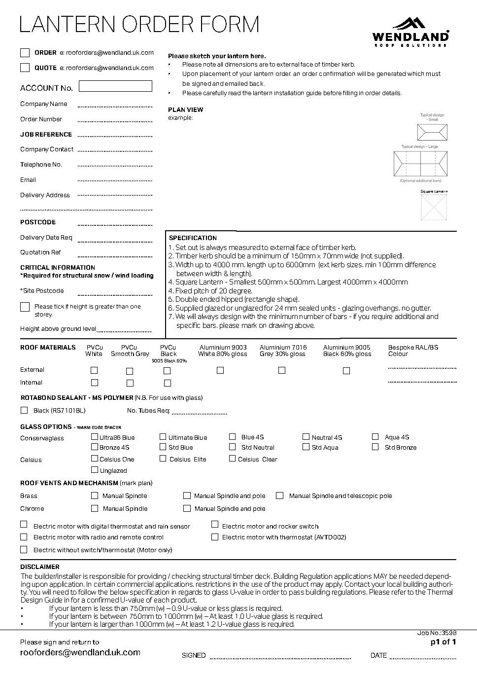 Wendland Lantern Order Form Sep 2022